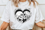 Love Skull Halloween PNG, an Illustration by DreamCafeArt (Thumbnail 2 of 7)