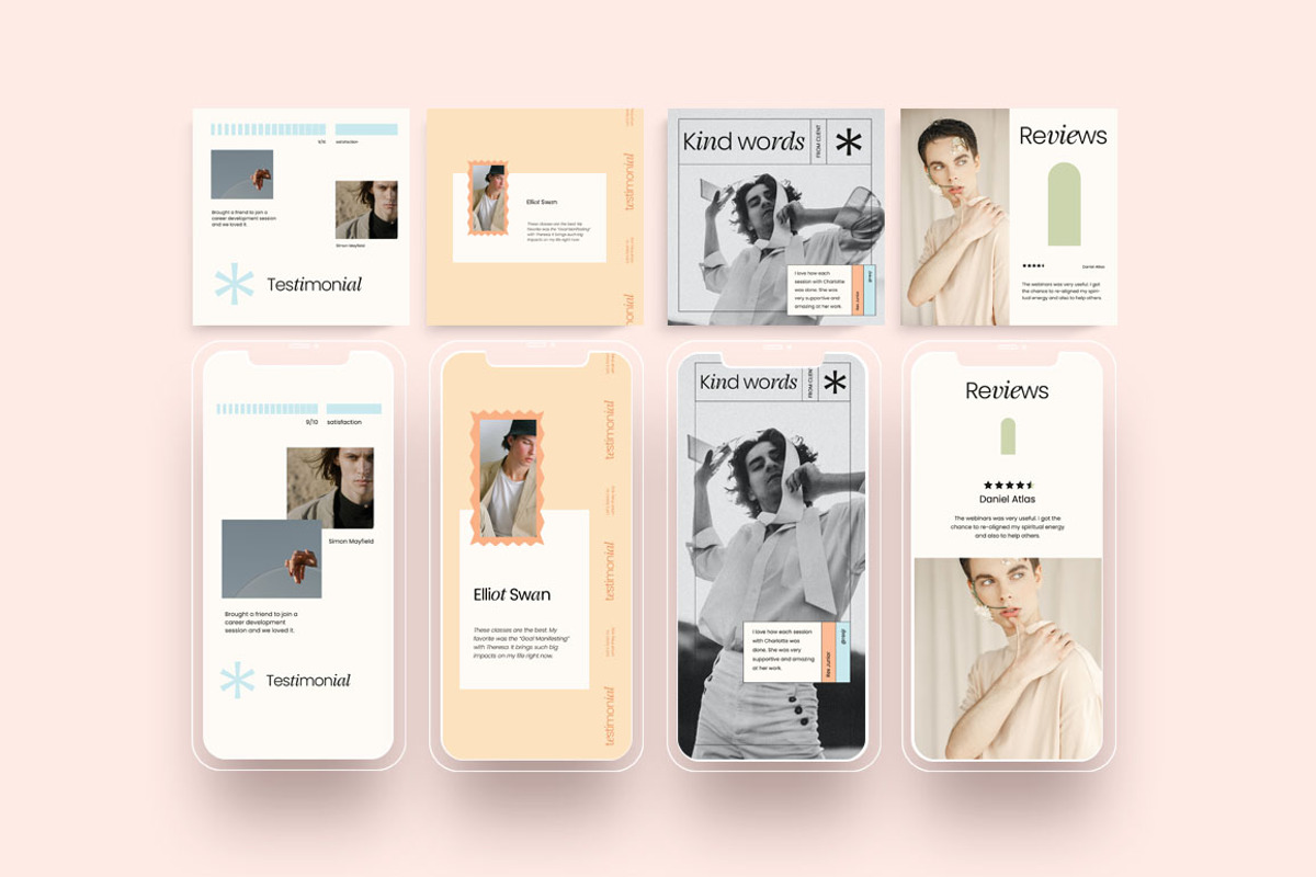 MIEL / Social Media Pack, a Social Media Template by Eviory (Photo 12 of 28)