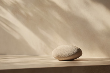 Stone on simple, lit surface, a Photo by Beautiful things