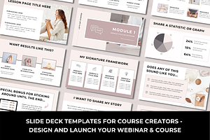 Course Webinar Slide Deck Templates