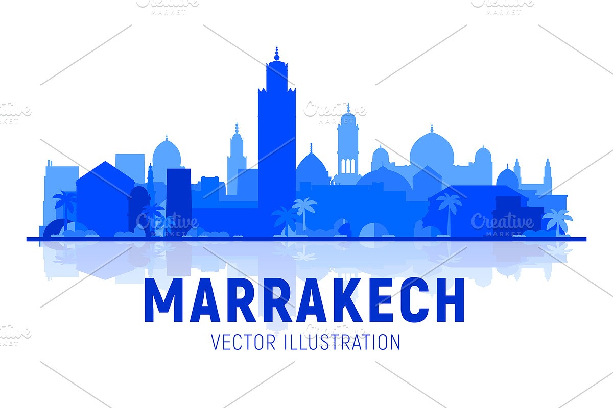 Marrakech Morocco skyline, an Illustration by Sky and glass (Photo 5 of 6)