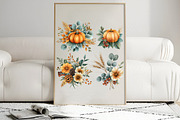 Watercolor Autumn Leaves Clipart, a Transportation Illustration by Digital Artistic99 (Thumbnail 7 of 8)