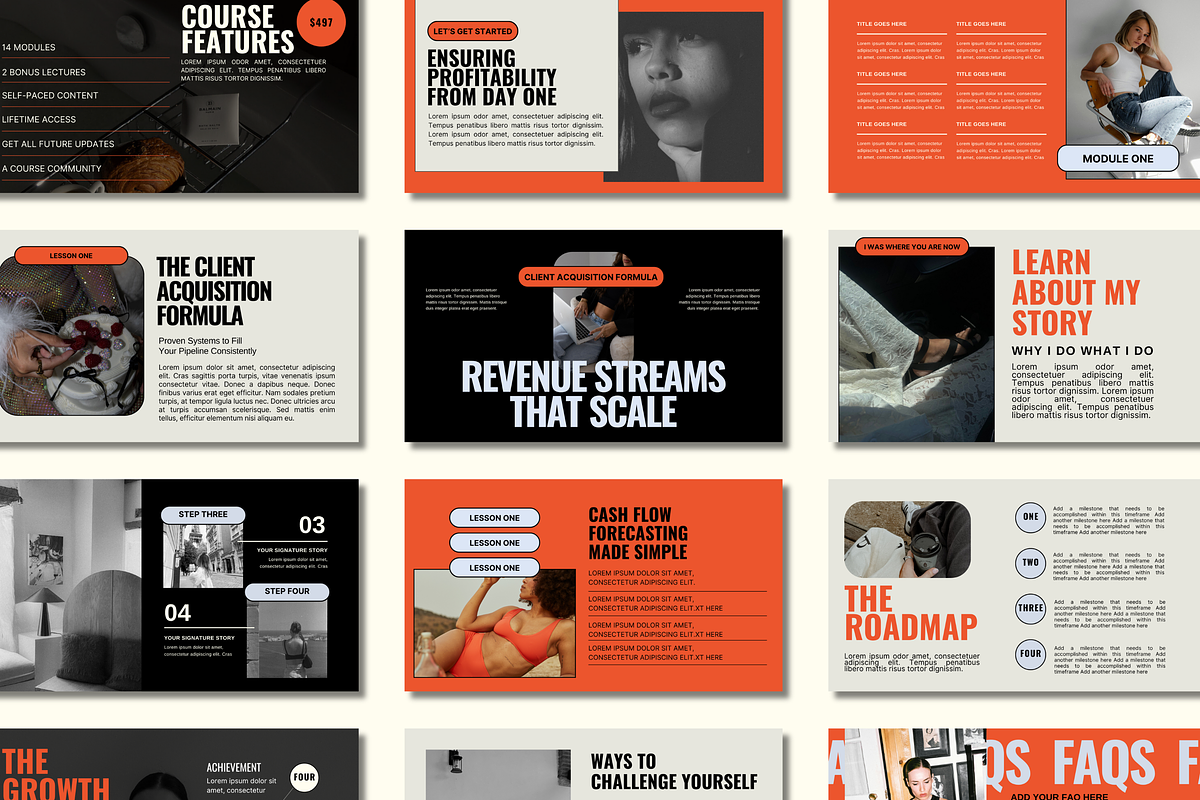 Bold Modern Slide Deck Template, a Presentation Template by Solana Creative Co. (Photo 7 of 11)