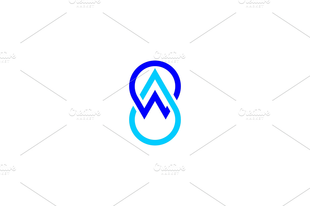 Infinity Drop W Letter Logo Template, a Branding & Logo Template by MenkType Studio (Photo 3 of 3)