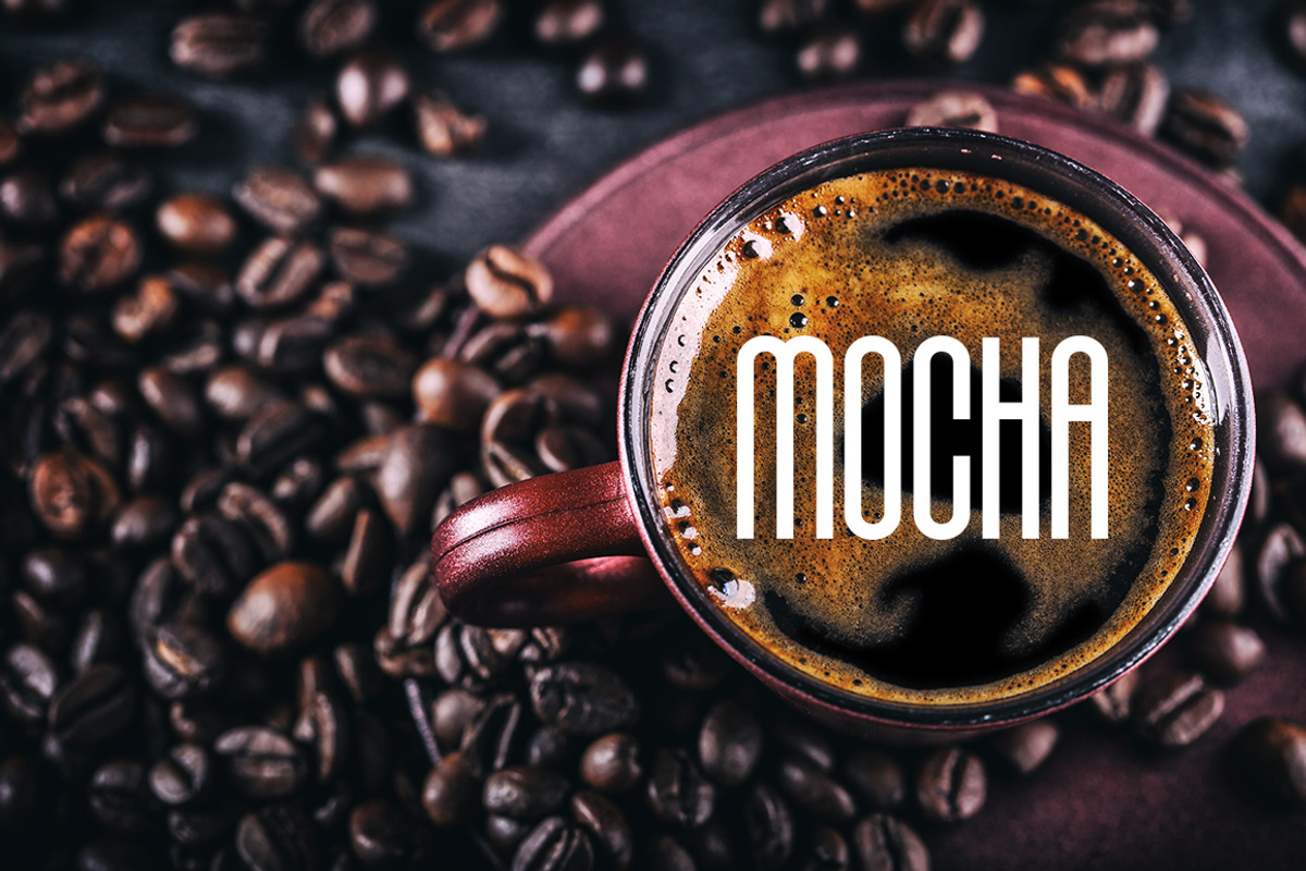 Coffee Typography Vectors, a Food Illustration by Steve Wolf Designs