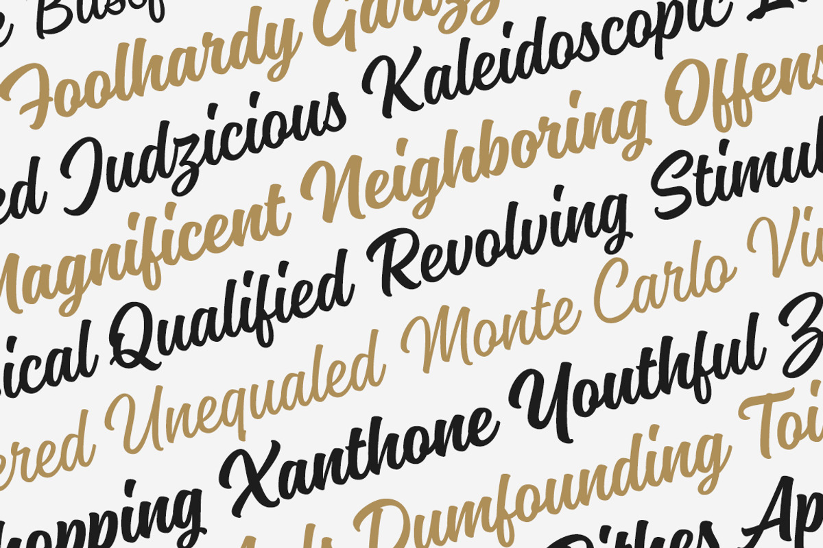 Magneton Light Slanted, a Script Font by Mika Melvas (Photo 10 of 13)