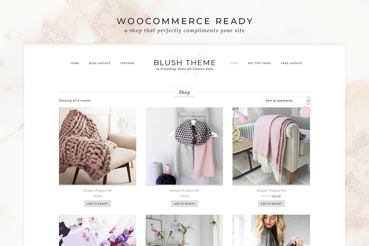 Blush WordPress Theme, a WordPress Template by Studio Sirona (Photo 2 of 7)