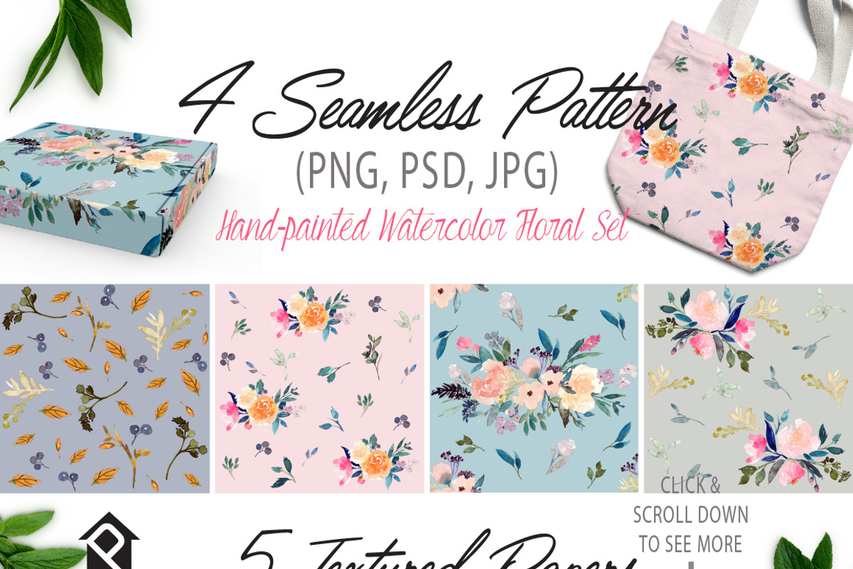 Corazon - Watercolor Floral Set, an Illustration by SmallHouseBigPony (Photo 12 of 12)