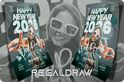 New Year Event Flyer, a Flyer Template by regalDRAW (Thumbnail 2 of 4)