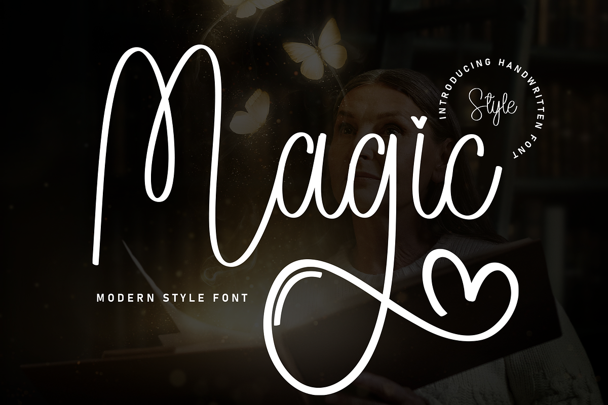 Magic | Script Font, a Handwritten Font by Scratchones (Photo 1 of 9)