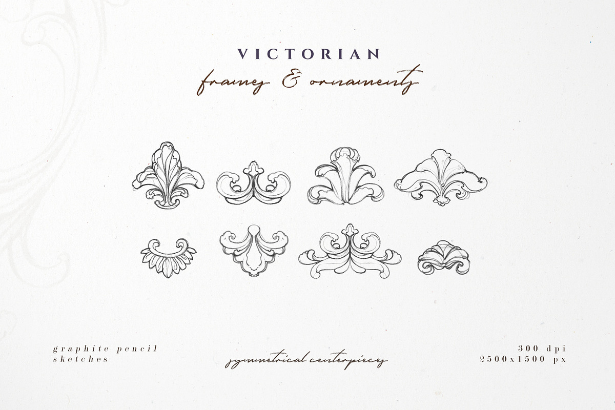 Victorian Frames & Ornaments, an Illustration by Aquarellina (Photo 7 of 27)