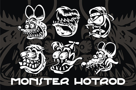 RAT FINK MONSTER HOTROD HEAD STYLE