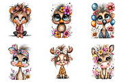 Whimsical Western Kids Clipart PNG, an Illustration by SinaCreation (Thumbnail 2 of 7)