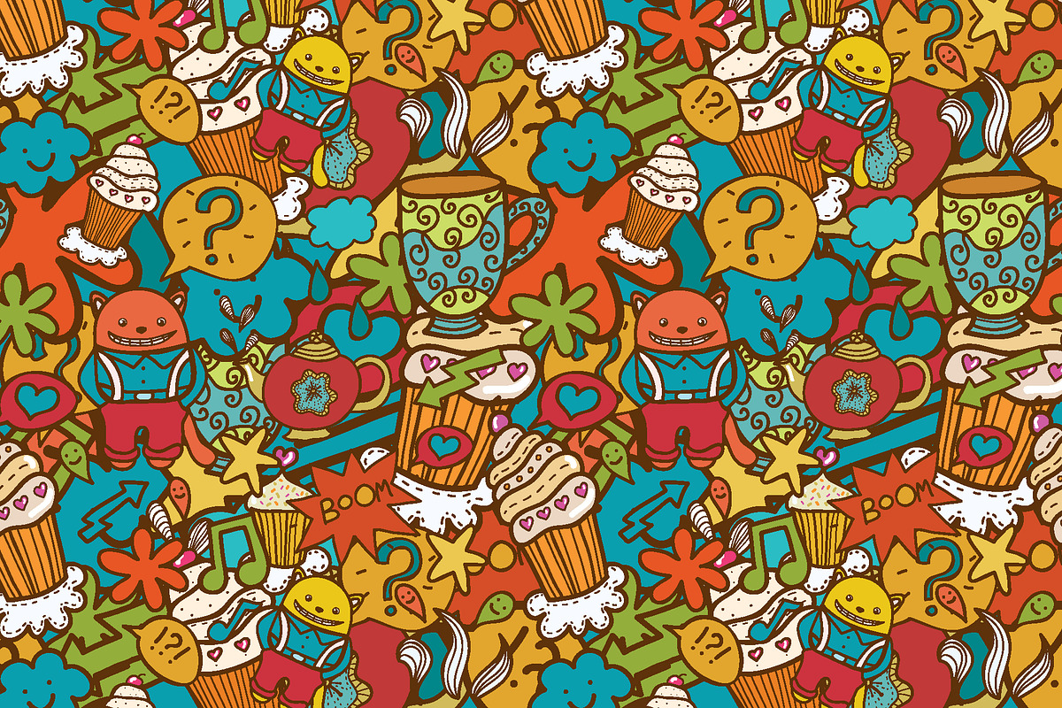 Funny seamless pattern., a Pattern Graphic by Little A (Aigul) (Photo 3 of 3)