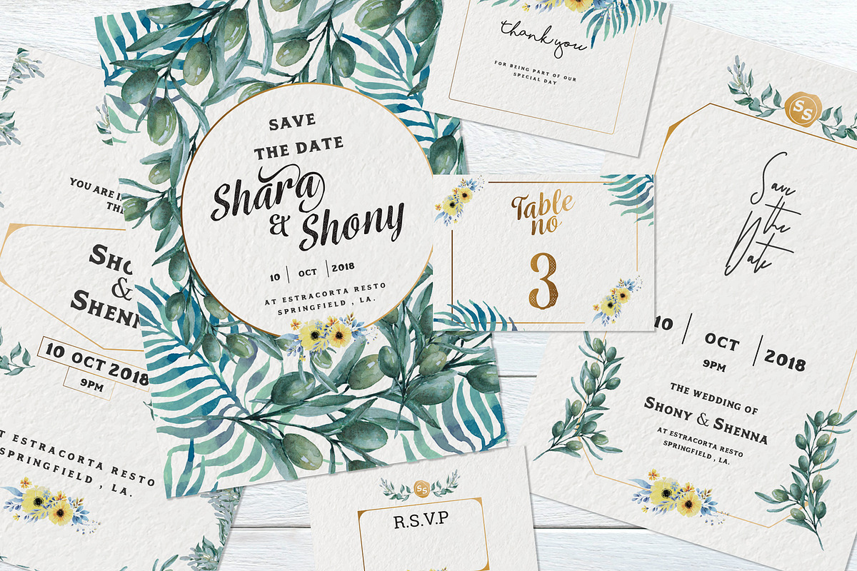Spring Break Wedding Suite, an Invitation Template by ulndsgn (Photo 8 of 8)