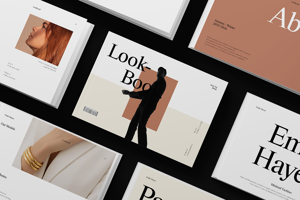 Minimalist Lookbook Landscape, a Magazine Template by DesignCrest (Photo 2 of 17)