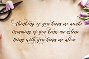 Daniesha - Romantic Font Script, a Script Font by Masanis (Thumbnail 5 of 11)