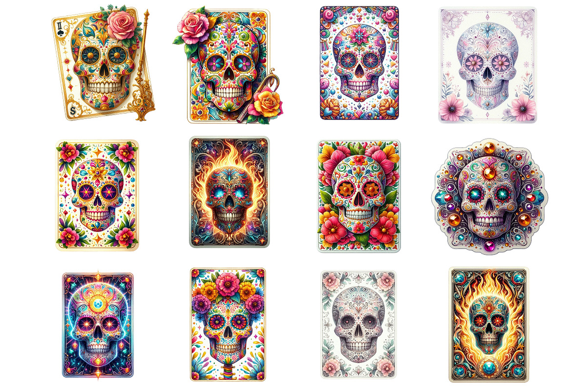 Sugar Skull Tarot Card, Funny Mom, a Graphic by CitraGraphics (Photo 2 of 5)