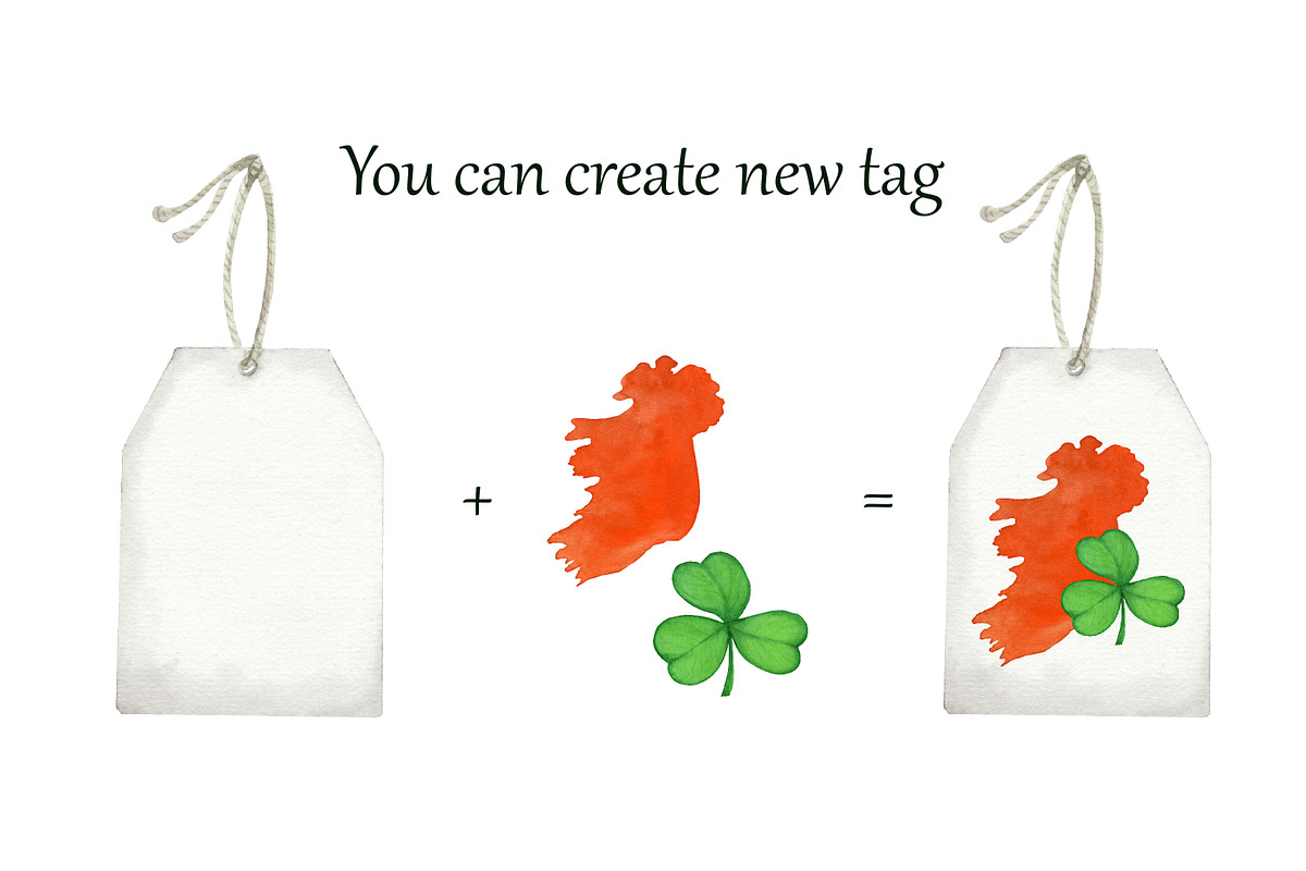 St. Patricks Day watercolor clipart, an Illustration by s.yanyeva (Photo 3 of 6)
