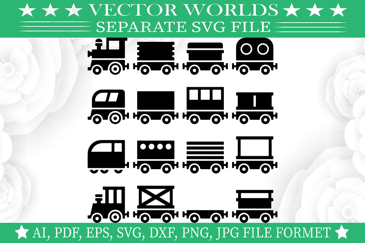 Toy Train SVG, Toy Train SVG, an Object Graphic by VectorWorlds