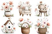 Spring Bloom Watercolor Clipart, an Illustration by Designworld (Thumbnail 5 of 6)