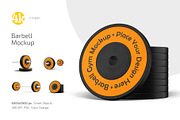 Barbell Mockup Set, a Product Mockup by Country4k (Thumbnail 1 of 4)