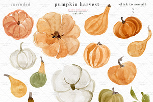 Pumpkin Harvest Thanksgiving Clipart