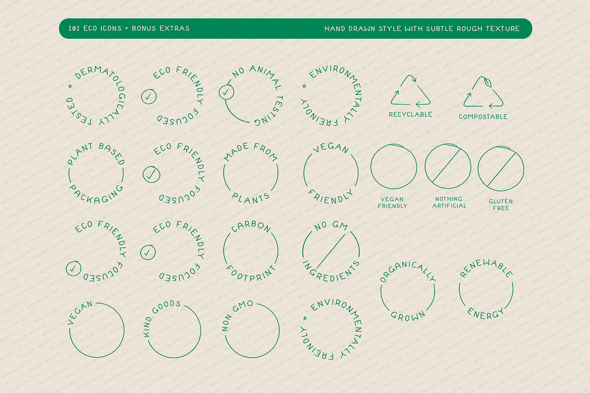 101 Eco Friendly Icons + 25 Bonus, an Outline Icon by Sinclair Creative Agency (Photo 9 of 13)