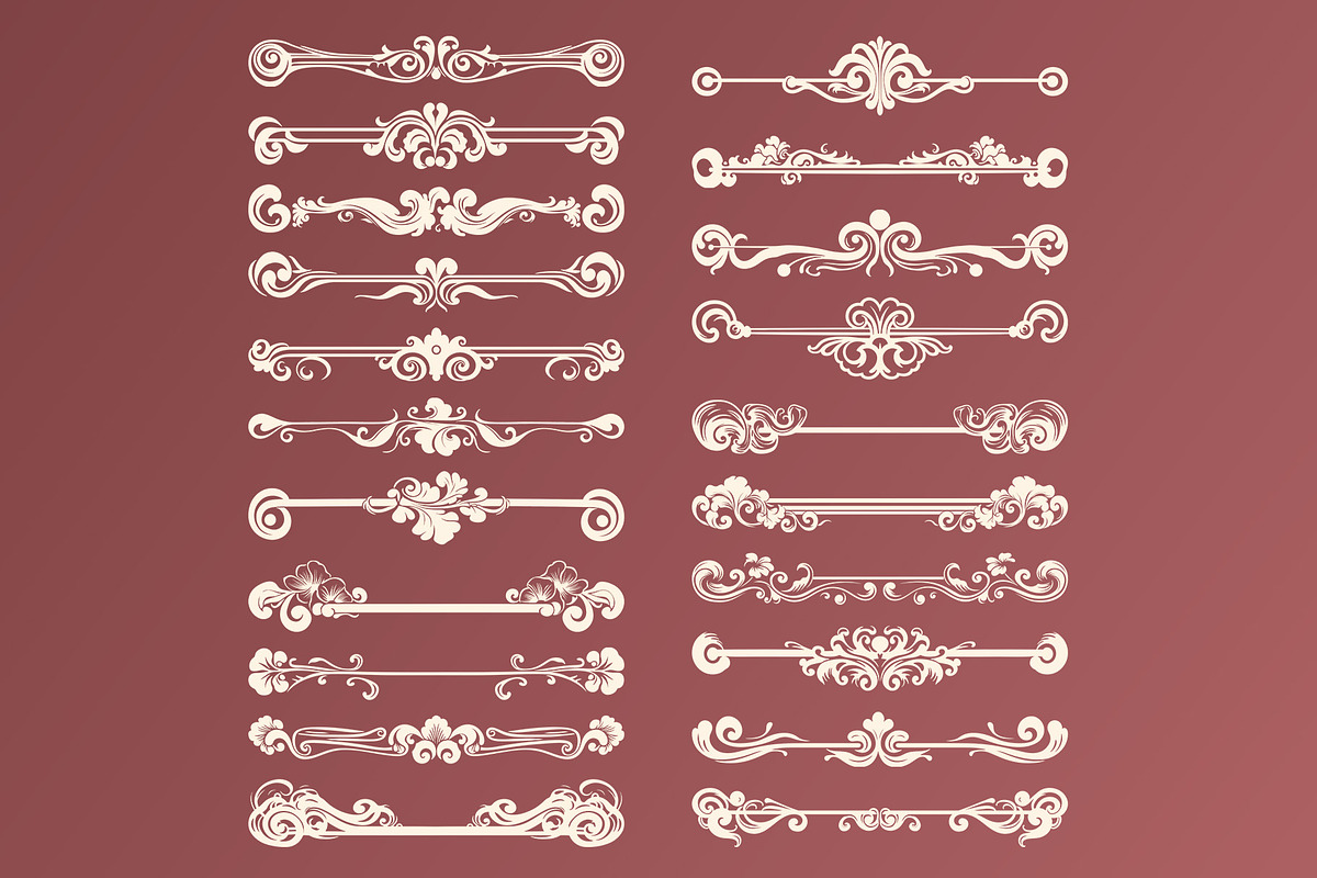 57 Art Nouveau Separators, a Decorative Illustration by Stanislav Kharchevskyi (Photo 2 of 4)