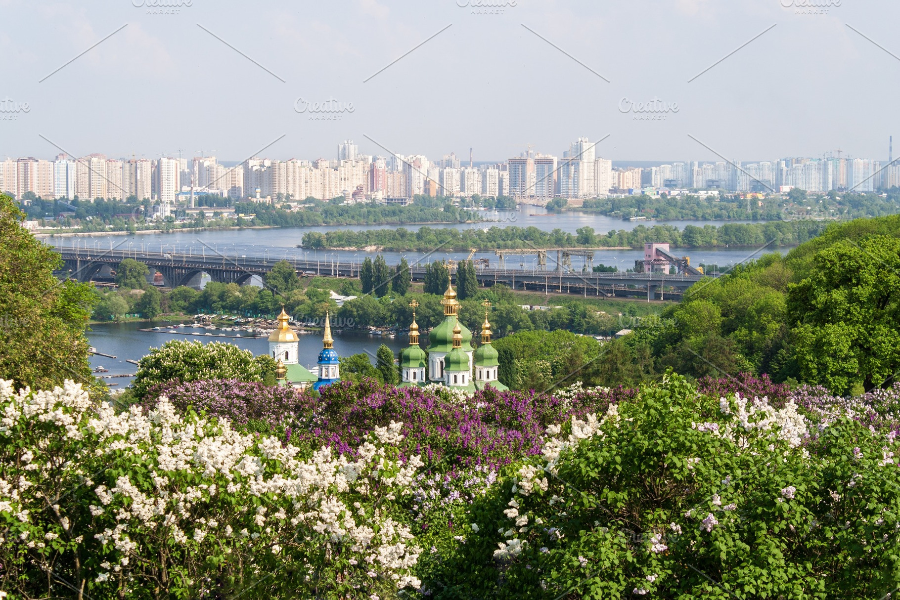 View from the botanical garden in kyiv ukraine containing kyiv, kiev, and, an Architecture Photo by Leonid Andronov