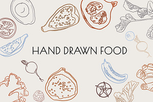 Minimal Hand-drawn Food Illustration