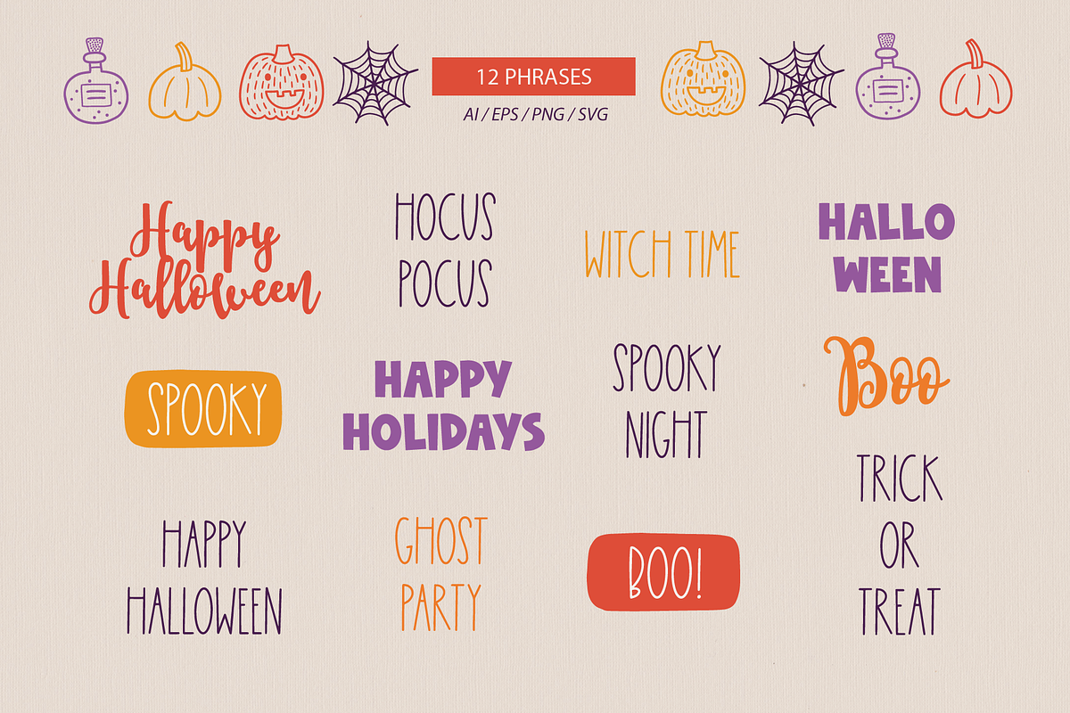Halloween Kit #6, a Seasonal Illustration by miumiu (Photo 6 of 15)