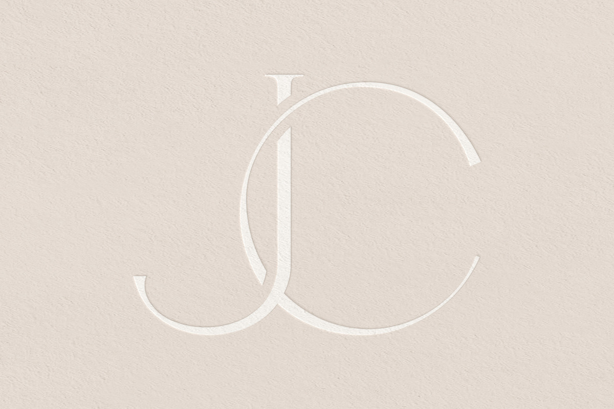 JC monogram logo, a Branding & Logo Template by LINKED LETTERS STUDIO