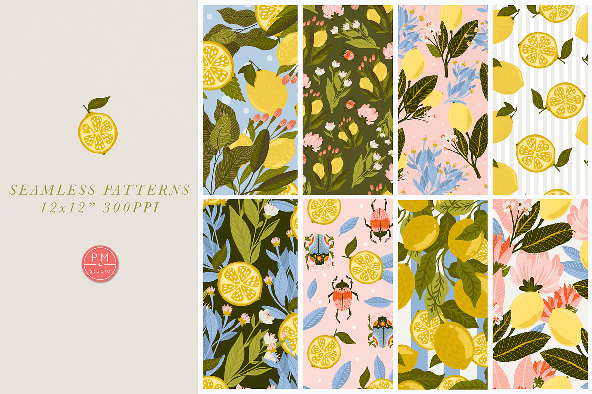 Lemon Blossom Collection, an Illustration by PetiteMarket (Photo 3 of 3)