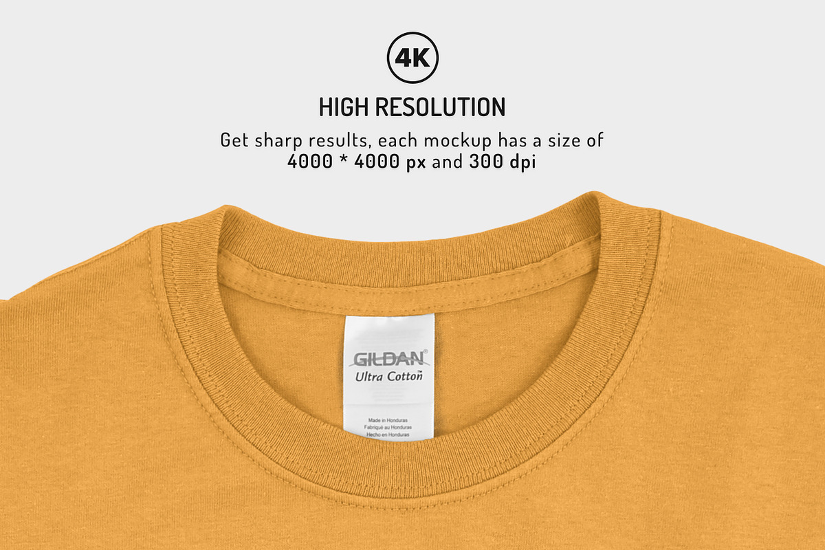 Mens Ultra Cotton Tee Mockups, a Shirt Mockup by GraphicHero (Photo 5 of 6)