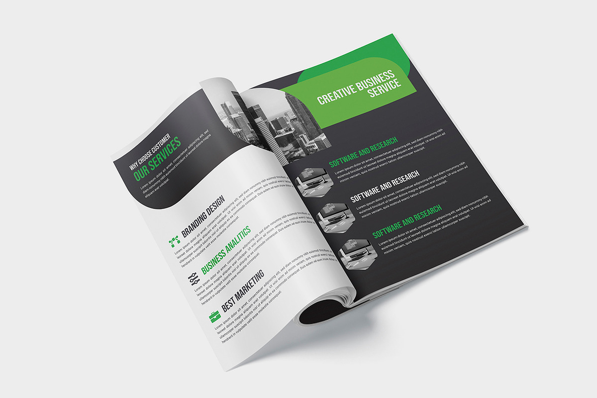 Multipurpose Brochure Template, a Brochure Template by gstudiovect21 (Photo 3 of 8)