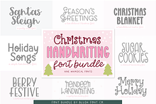 CHRISTMAS HANDWRITING FONT BUNDLE V1
