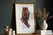 Mix Family Holding Hands Watercolor, an Illustration by EkaterinaViArt (Thumbnail 6 of 7)