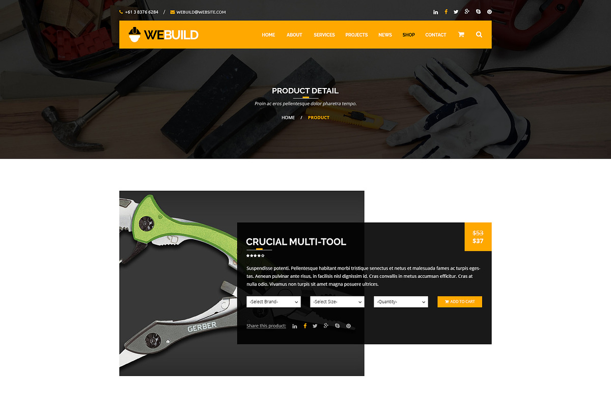 WEBUILD – Construction & Building, a Websites & App Template by ewises (Photo 10 of 18)