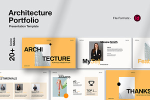 Architecture Portfolio Presentation, a Presentation Template by Oriofix