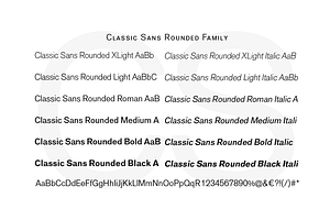 Classic Sans Rounded