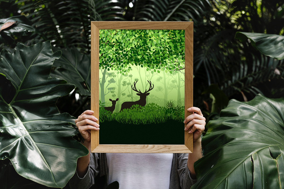 Forest Landscape, a Decorative Illustration by Digital Studio (Photo 4 of 10)