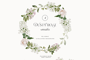 Dusty Rose fall watercolor flowers, a Decorative Illustration by Grace Noboa Illustrations (Thumbnail 6 of 10)