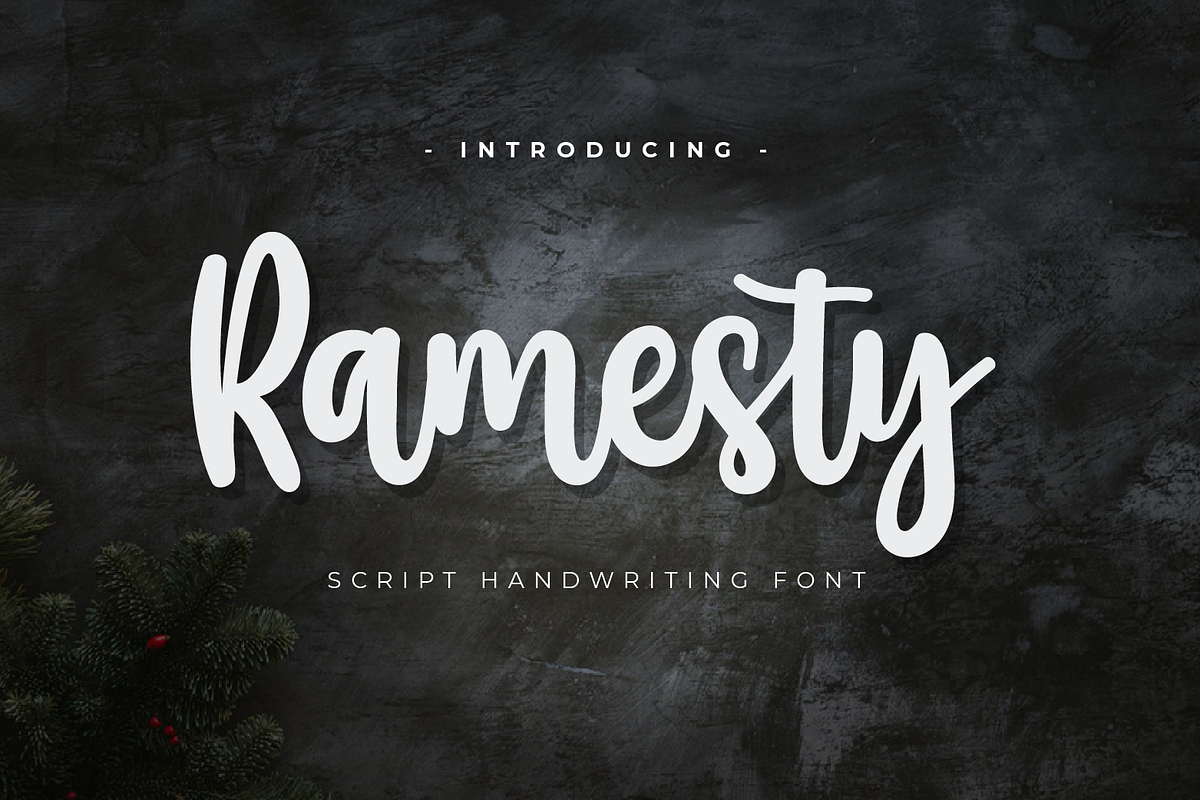 Ramesty, a Script Font by twinstd (Photo 1 of 10)