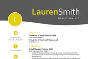 Citrus curve modern resume, a Resume Template by Inkpower (Thumbnail 3 of 5)