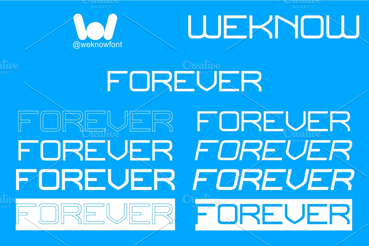 Forever Font, a Sans Serif Font by weknow (Photo 7 of 9)