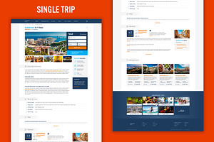 Travel Website Template - PSD & XD