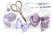 Sewing Kit Watercolor Clipart., an Illustration by NKTKNS (Thumbnail 4 of 7)