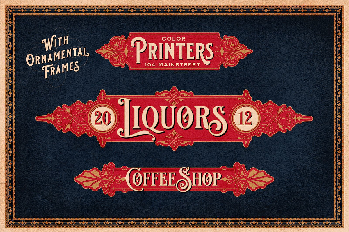 Vintage Font Bundle, a Font by Heritage Type Co. (Photo 7 of 9)