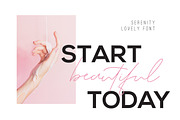 The Serenity - Lovely Script, a Script Font by Dharmas Foundry (Thumbnail 12 of 15)